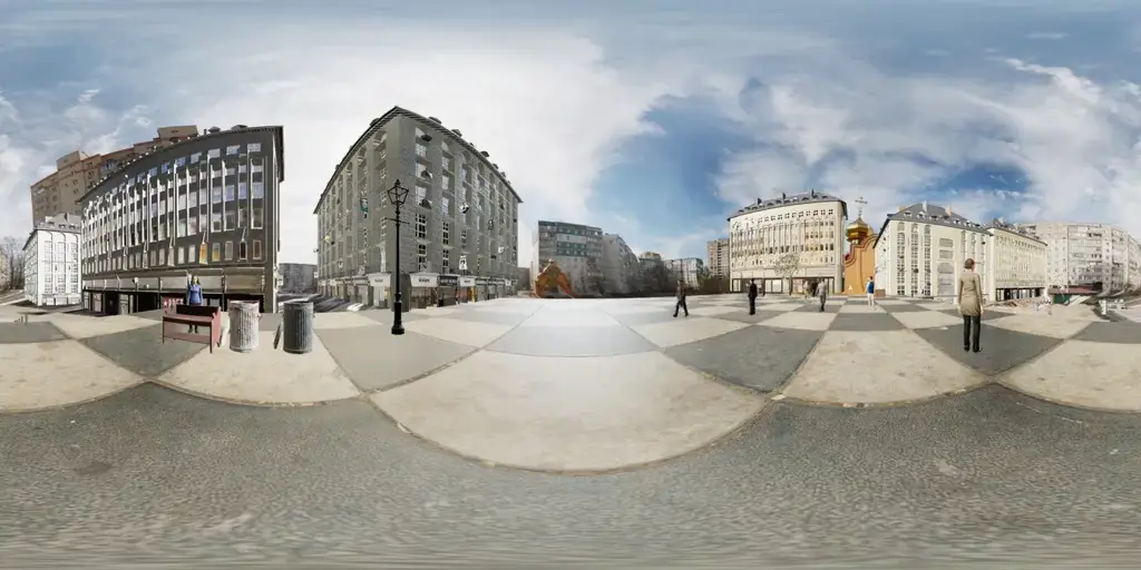 Synthetic fixed-camera panorama