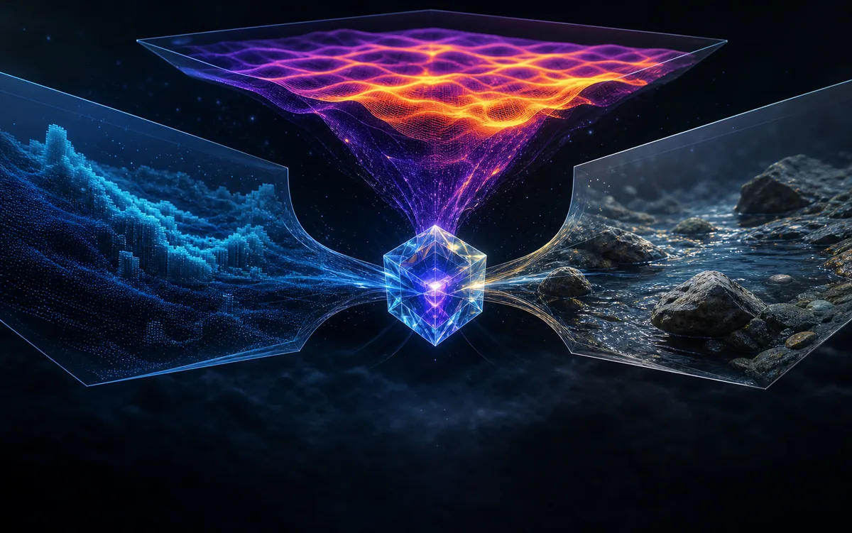 Multiple sensing modalities converging into one representation